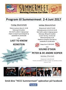 Program HCCC Summermeet 2017